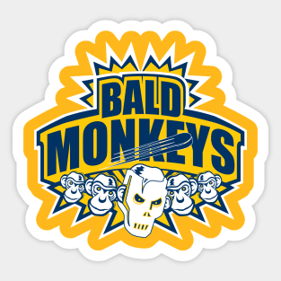 Bald Monkeys Sticker